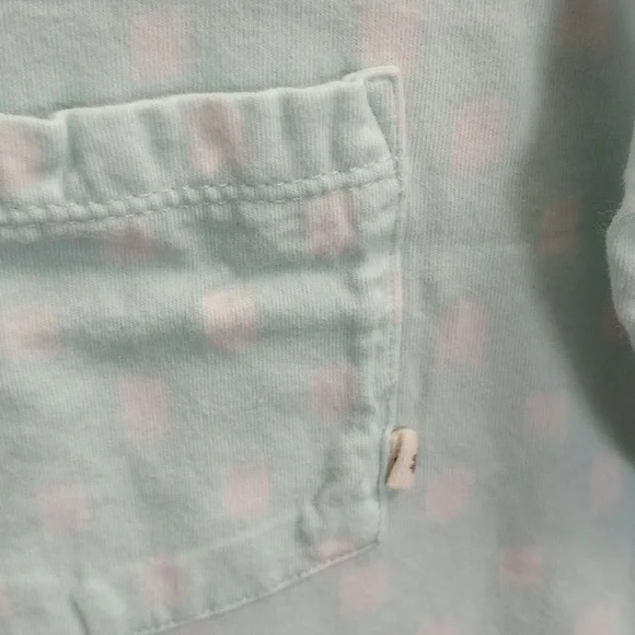 [2] Lucky Brand Light Blue Pajama Nightgown with Poka Dots Size Small - Picture 4 of 5